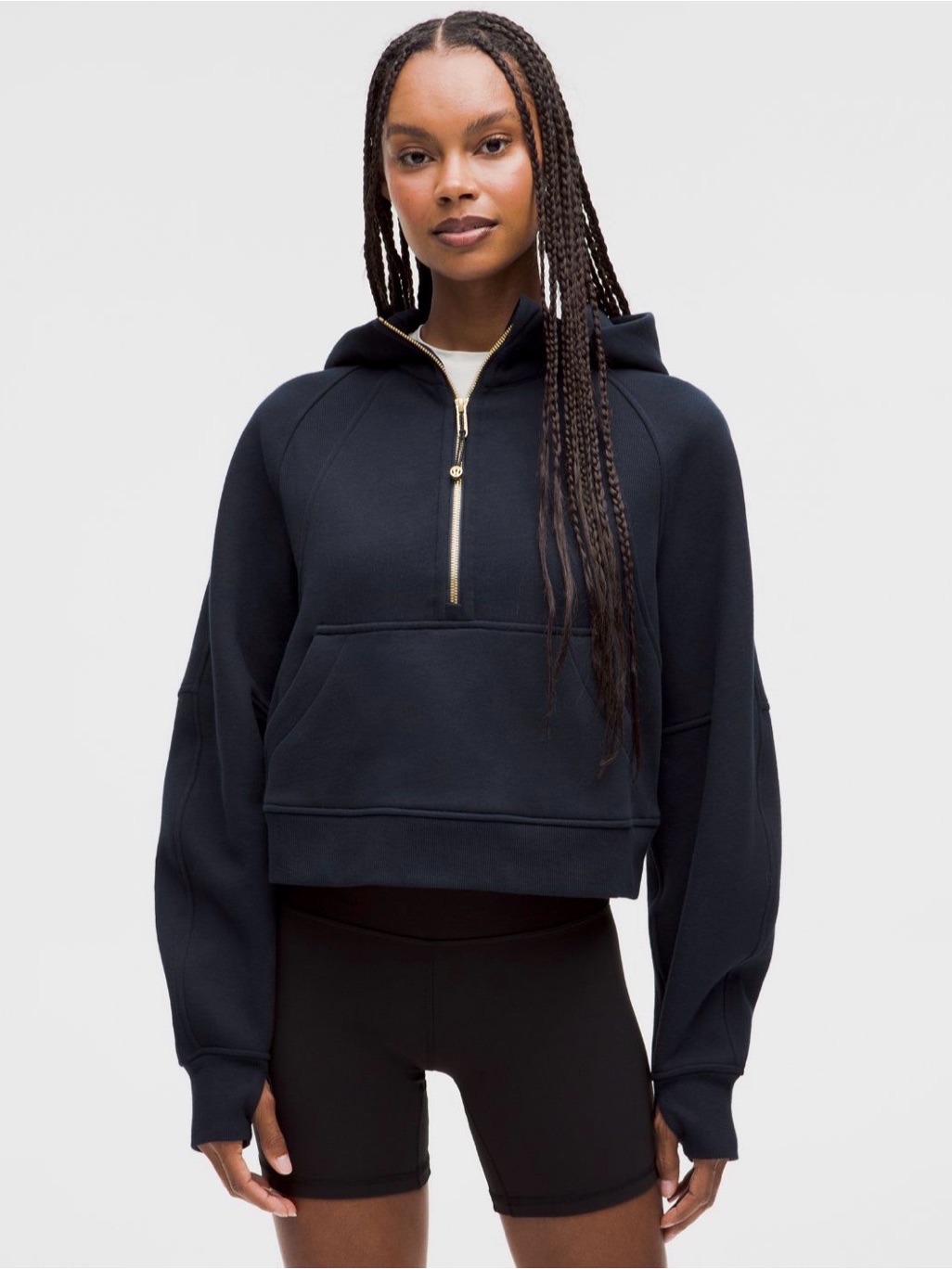 Lululemon Navy Scuba Oversized Half Zip Xs/S Size